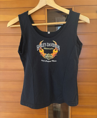 Harley-Davidson Nuevo Progreso Mexico Black Sleeveless Tank Top Shirt