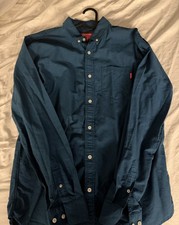 Supreme oxford button down teal size large