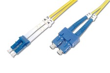 DIGITUS DK-2932-10 ? Fibre Optic Cable OS2 ? 10 m ? LC to SC ? Duplex Fibre Opti
