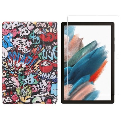 2in1 Tablet Set für Samsung Galaxy Tab A8 SM-X200 X205 10.5 Zoll Cover + Folie
