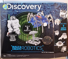 Discovery Build and Create Robotics Kit- Create Three Robots From Scratch Sealed