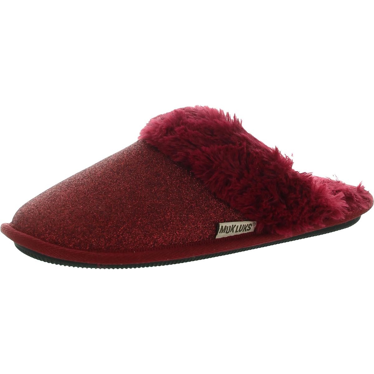 Женские шлепанцы-горки Muk Luks с красными блестками 78 BHFO 0151 6490₽