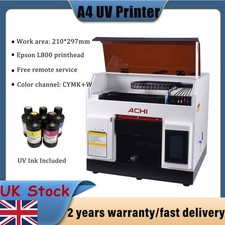 ACHI A4 UV Printer Flatbed Printer Epson L800 Metal Phone Case Acrylic Printing