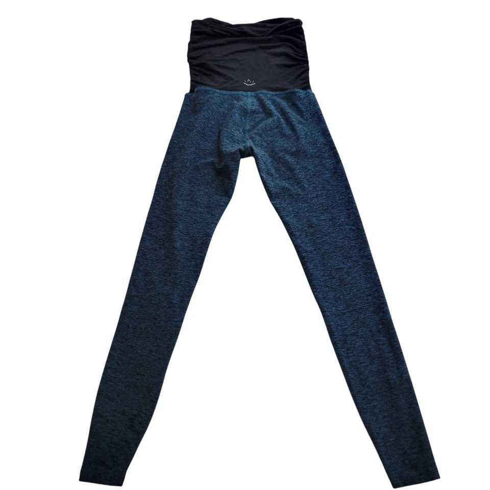 BEYOND YOGA- Beyond The Bump Leggings XS Maternity Spacedye Green Workout 26" - Image 2 of 4