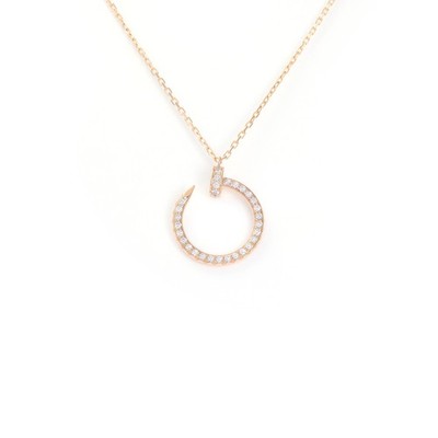 Cartier Juste Un Clou Necklace K18 pink gold Diamond 41cm B7224893 Pre-owned