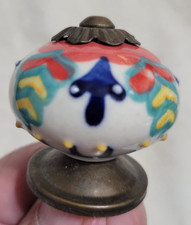 Porcelain Cabinet Knob Round Multicolor Decor...