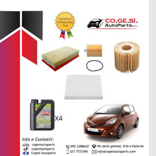 KIT TAGLIANDO TOYOTA YARIS P13 2011  1.4 D-4D DIESEL 66KW 90CV 4L 5W30 L. MOLY