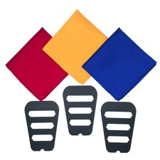 Pocket Square Holders set for men suits with assorted plain color pocket squares