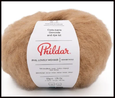 10 pelotes de Phil Lovely Mohair naturel neuves - Photo 1/4