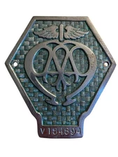 Badge automobile auto car club British AA Automobile Association #V184894