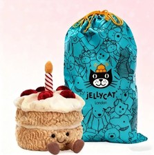 Jellycat 20cm Amusables Birthday Cake - Brand New With Tags and Dust Bag