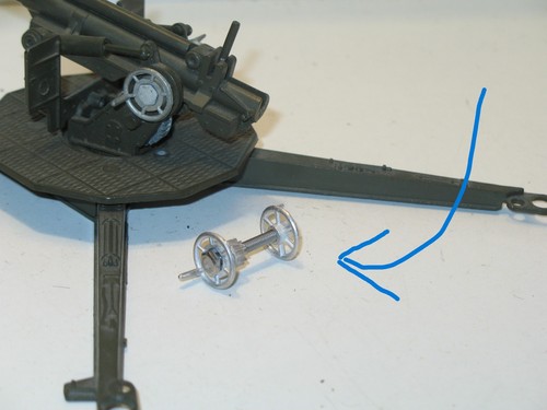 Solido,Bündel 1 Schraube + Lenkrad Links+Lenkrad Gerade für Canon Oder Char M41