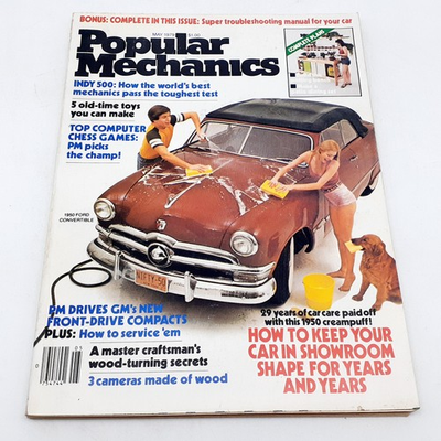 #ad #ad Vintage Popular Mechanics Magazine May 1979 Car Care Indy 500 1950 Ford $12.34