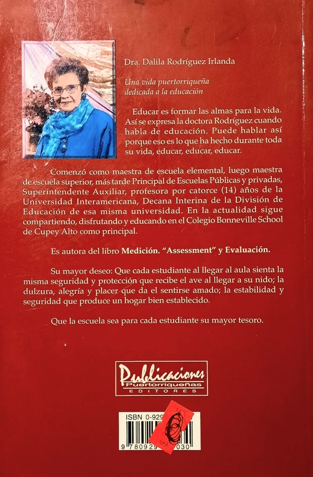 VERY GOOD! MANUAL DE ORIENTACIÓN AL MAESTRO by Dra Dalila Rodríguez (1999) 330p - Image 2 of 2