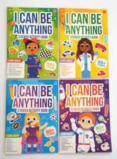 I Can Be Anything Set of 4 Educational Sticker Activity Books Jobs/Careers NEW