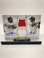 2018 Topps Definitive Collection Dual Relic /35 Byron Buxton Miguel Sano Auto