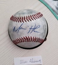 Autographed Baseball game used MAUI AHUNA SAN FRANCISCO GIANTS