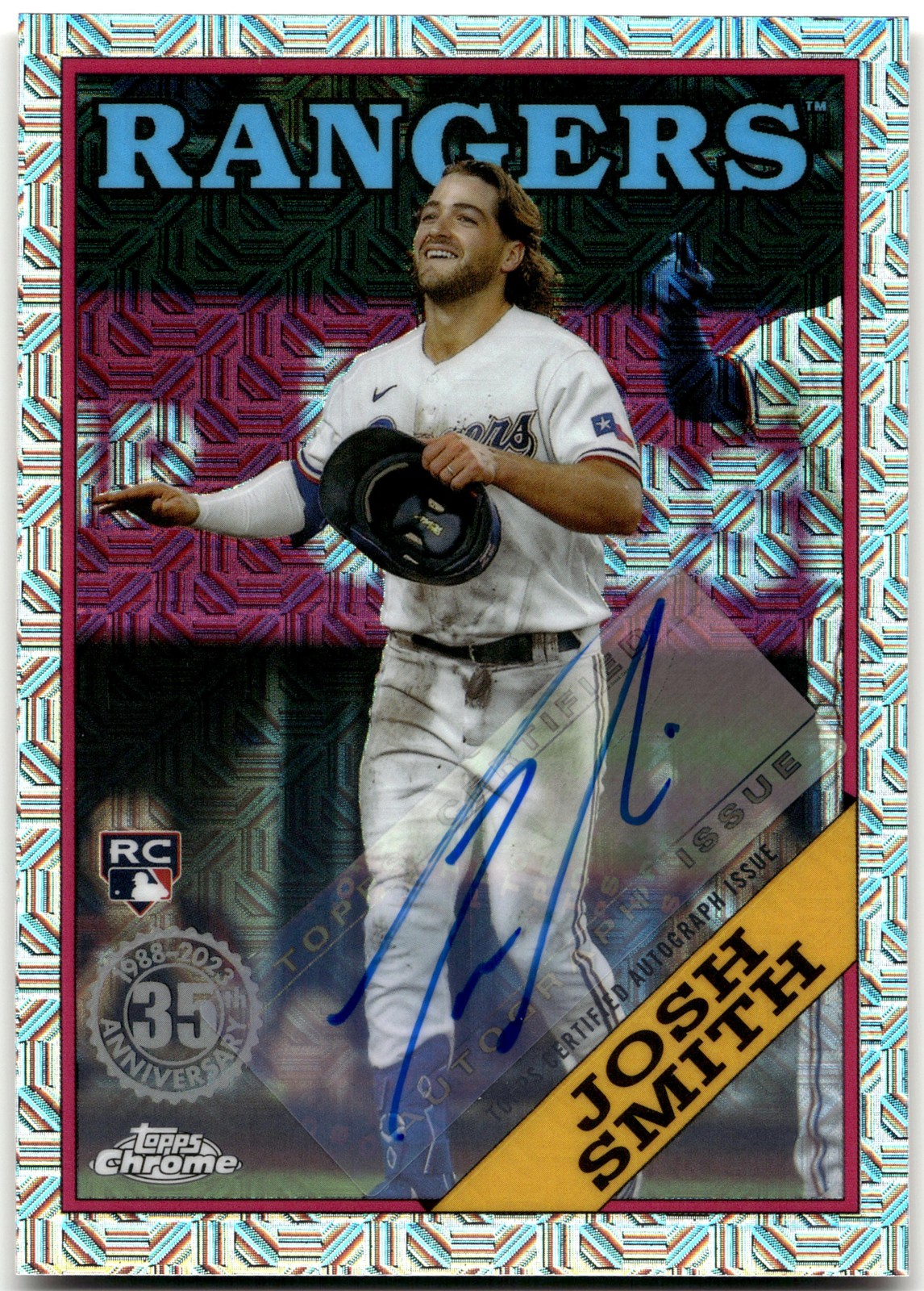 2023 Topps #T88C-26 Josh Smith 1988 Topps Baseball 35th Anniversary Chrome Auto