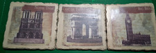 Decorative Stone Wall Plaques of Notre Dame, Big Bend, & L’Arc De Triomphe