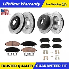Front Rear Disc Rotors Brake Pads Kit for 2009 - 2013 Honda Pilot Acura MDX ZDX