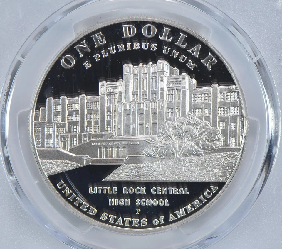 2007-P Desegregation Commemorative Dollar PR69 DCAM PCGS Blue Label *5691 - Image 4 of 4