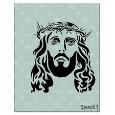 Jesus Stencil Durable Quality Reusable Stencils for Painting - Create Stencil...