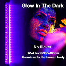 Black Light Bar 10W UV Blacklight Strip for Glow Party: 1Ft USB Portable LED ...