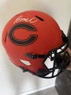 Rome Odunze Signed Full Size Bears Orange Replica Helmet Fanatics Certified