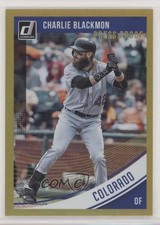 2018 Panini Donruss Variations Press Proof Gold 30/99 Charlie Blackmon #104 u6m