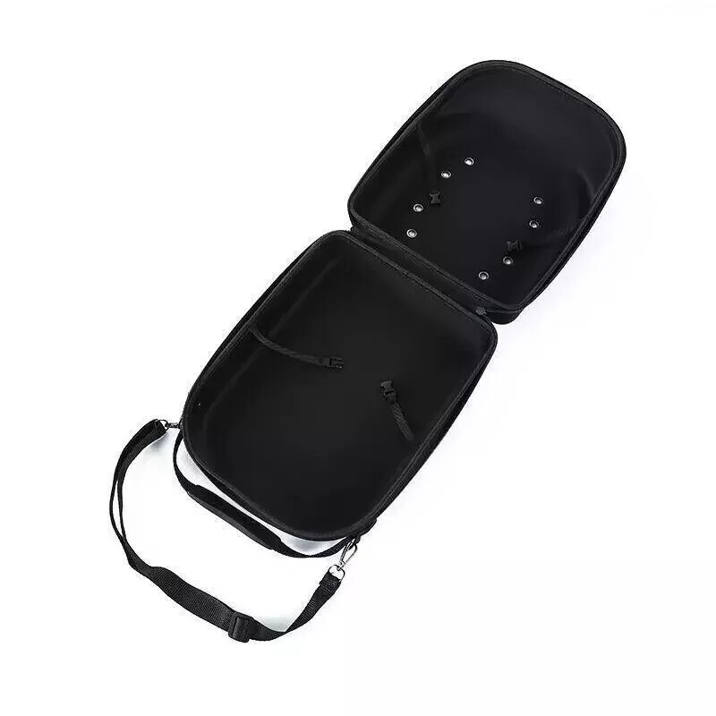 Baseball Cap Carrier Hat Box Travel Case for Hats Caps Fits 6 Hats Black Zipper