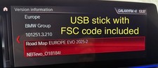 BMW F06 F13 F15 F20 F30 G12 G01 G30 satnav navigation map update NBT EVO 2025