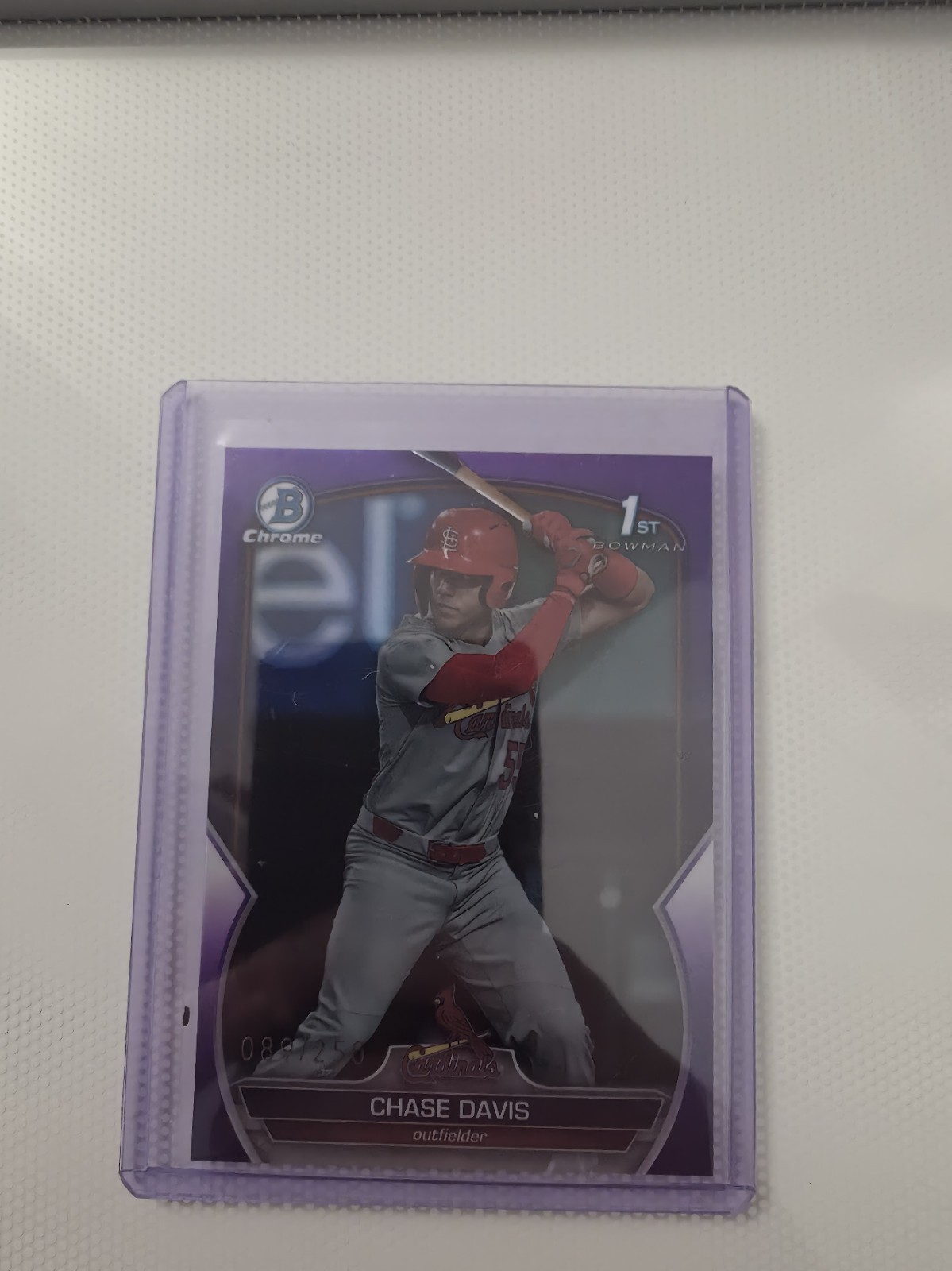 2023 Bowman Draft - Chrome Chase Davis #BDC-48 Purple Refractor /250 (RC)