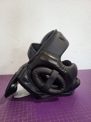 Venum Elite Kopfschutz Boxen MMA Schwarz Matt Headgear Kampfsport Neu 1395