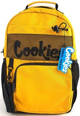 Cookies Sf Stasher Smell Proof Large Backpack Black & Yellow UNISEX