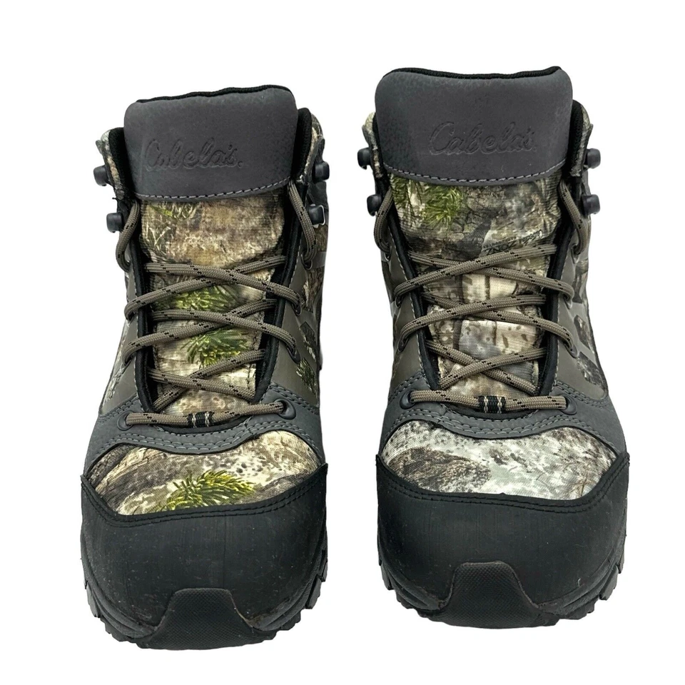 Cabelas Full Draw II Mens Sz 8 Zonz Backcountry Camo Mid Hunting Boot Vibram - Image 2 of 4