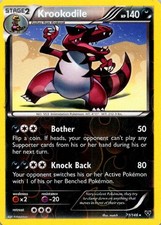 Krookodile Rare XY Base Set 71/146 LP(SKU 1-5)