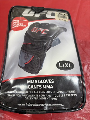 UFC Ultimate Kombat 5 oz MMA Gloves L/XL Black Red -