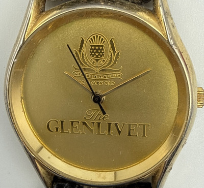 Vintage The Glenlivet 12 Year Old Scotch Whisky Promotional Watch - RUNNING