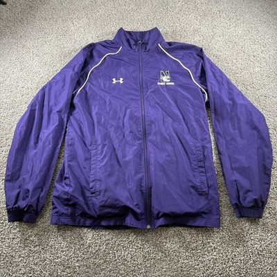 Northwestern Wildcats Under Armour Spirit Squad Sweater Medium Full Zip Cheer
