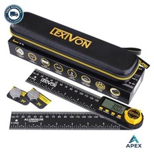 Digital Angle Finder 7 Inch 180mm Protractor 360 Degree XL LCD Aluminum Rule