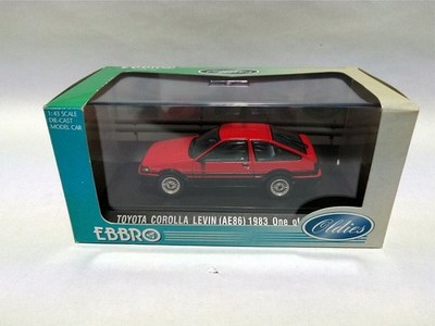 1/43 Toyota Corolla Levin Ae86 Red/Black Ebbro