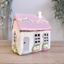 Ceramic House Tealight Holder