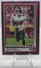 2025 Panini Donruss Cade Otton #180 Season Stat Line 15/59 Buccaneers