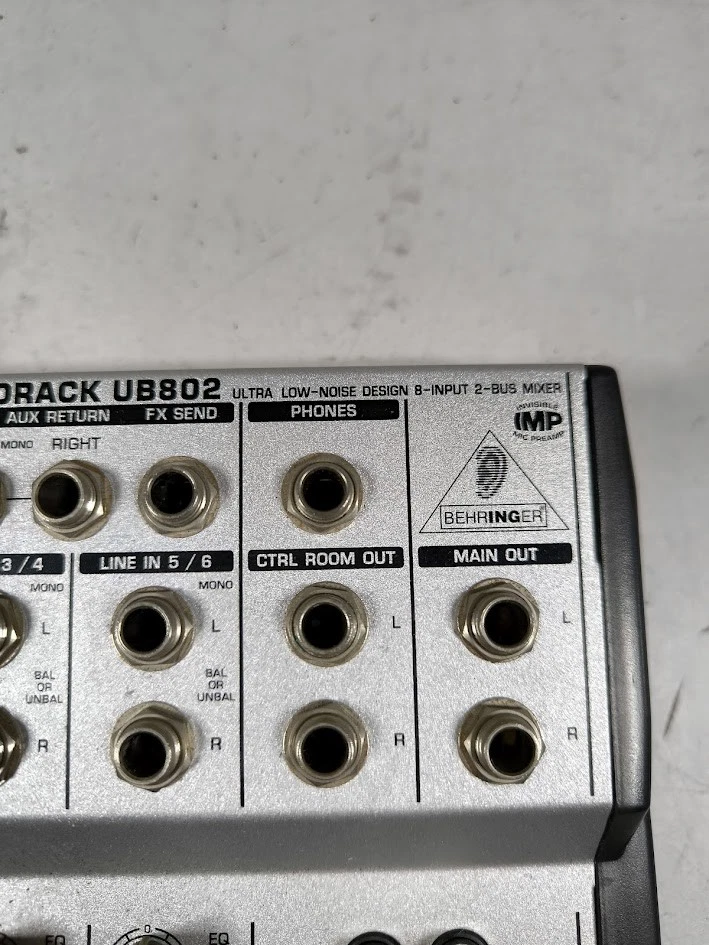 Behringer Eurorack UB802 Mixer - Used, Powers On, No Power Cable - Image 4 of 4