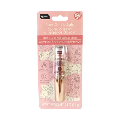 B.Pure Tinted Rose Oil Lip Balm ph adapting
