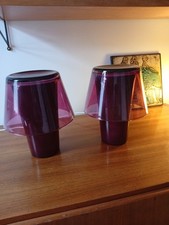 Ikea Gavik Set Pilzleuchten Violett/Lila 2x, Vintage