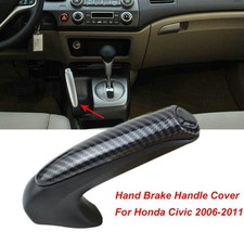 Carbon Fiber Front Hand Brake Trim Cover For 2006 - 2011 Honda Civic Coupe Sedan