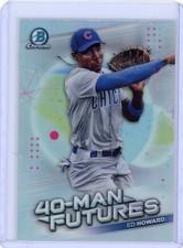 Ed Howard 2021 Bowman Chrome 40-Man Futures #FMF-29 Chicago Cubs
