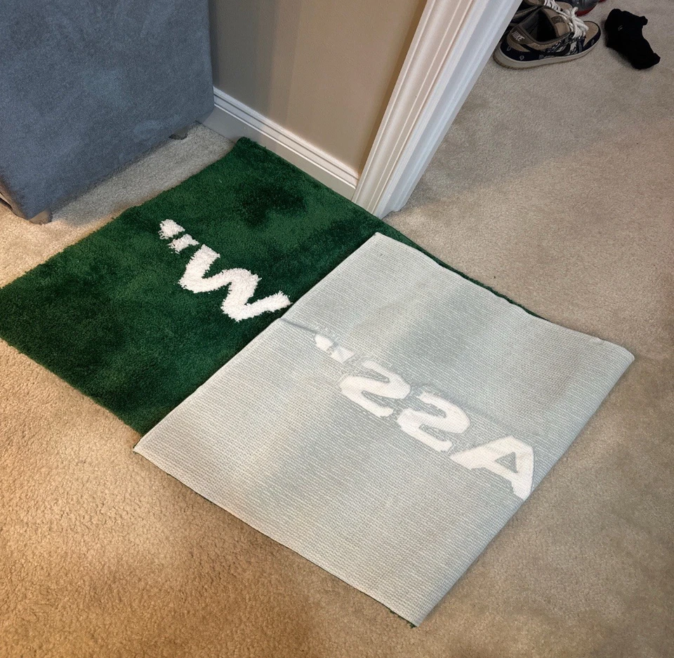 “Wet Grass” Rug New- NEW Sealed 70x150cm - Image 3 of 3