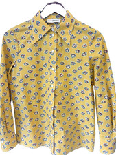 Tory Burch Garden Rose Poplin Button Down Shirt Size 2